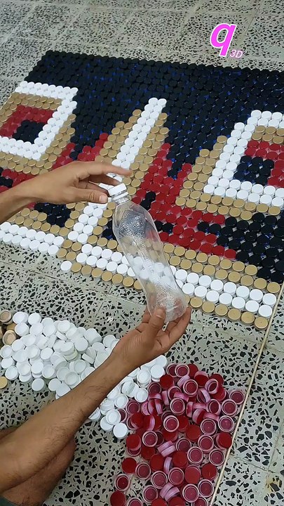 This Isn’t Paint… It’s Bottle Caps 😳✨