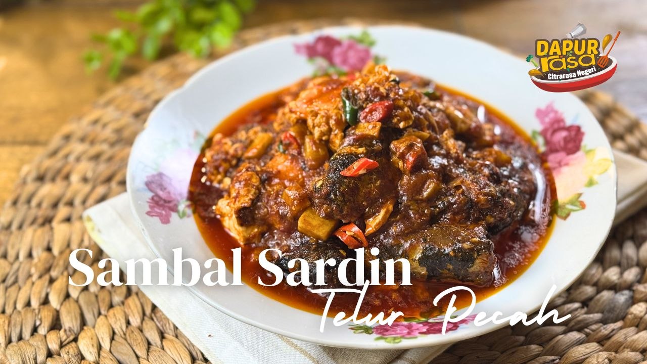 Menu Bajet Tapi Power! Sambal Sardin Telur Pecah Buat Orang Lupa Diet