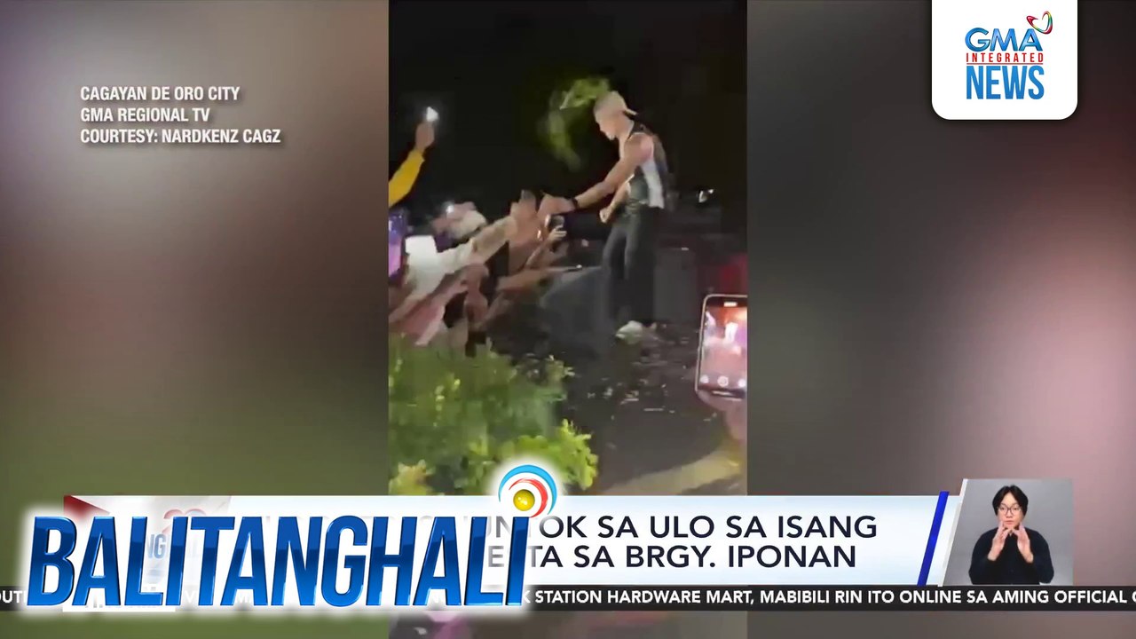 Vlogger, sinuntok sa ulo sa isang concert sa fiesta sa Brgy. Iponan | Balitanghali
