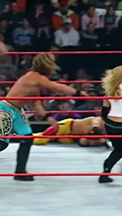 Trish stratus spanked #chrisjericho #trishstratus #wwe #wwf #spank