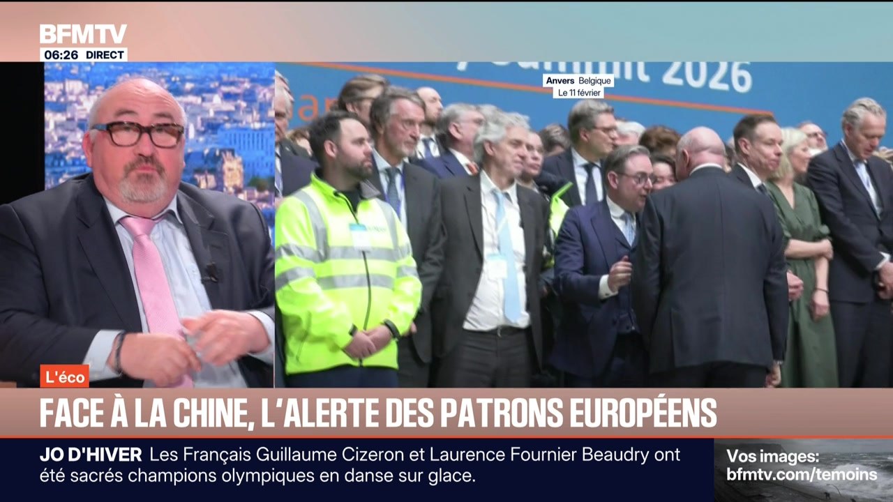 BFM éco : Face à la Chine, l’alerte des patrons européens - 12/02