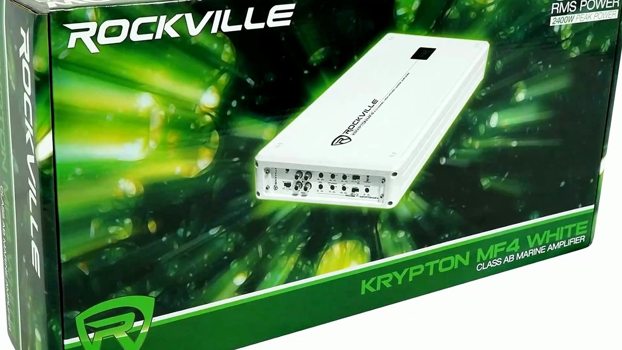 Rockville Krypton MF4 2400w Marine Amp Review: Waterproof 4CH Amplifier