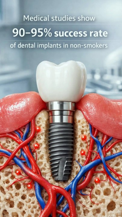 Smoking can cause implants to fail | Smoking and Dental Implants | Triveni Dental