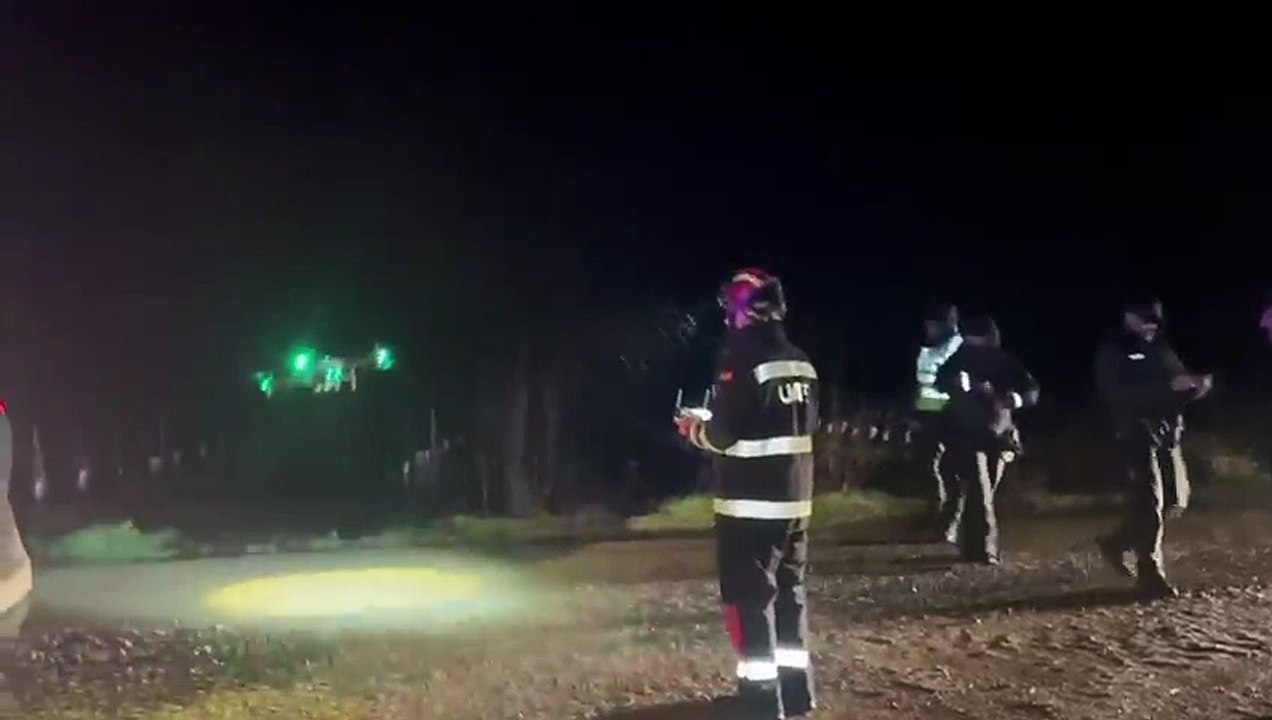 Trabajos realizados de reconocimiento con dron y acceso del equipo de RAS (Rescate Acuático de Superficie) a una granja junto al río Bullaque,