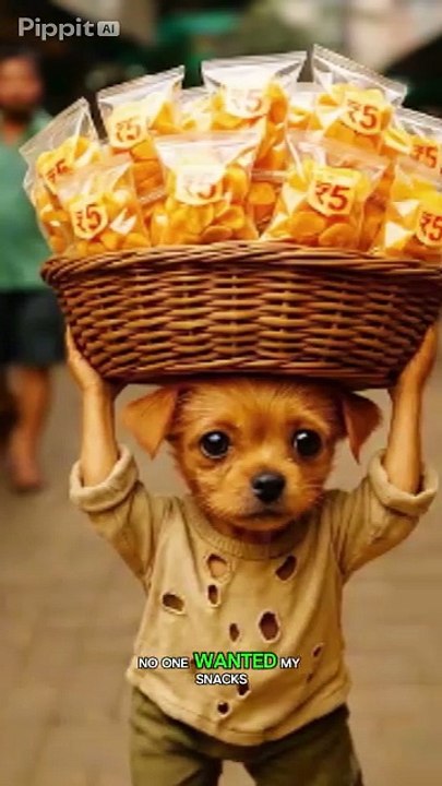 This Puppy Works to Feed His Sick Parents ❤️🐶 Puppy selling street food