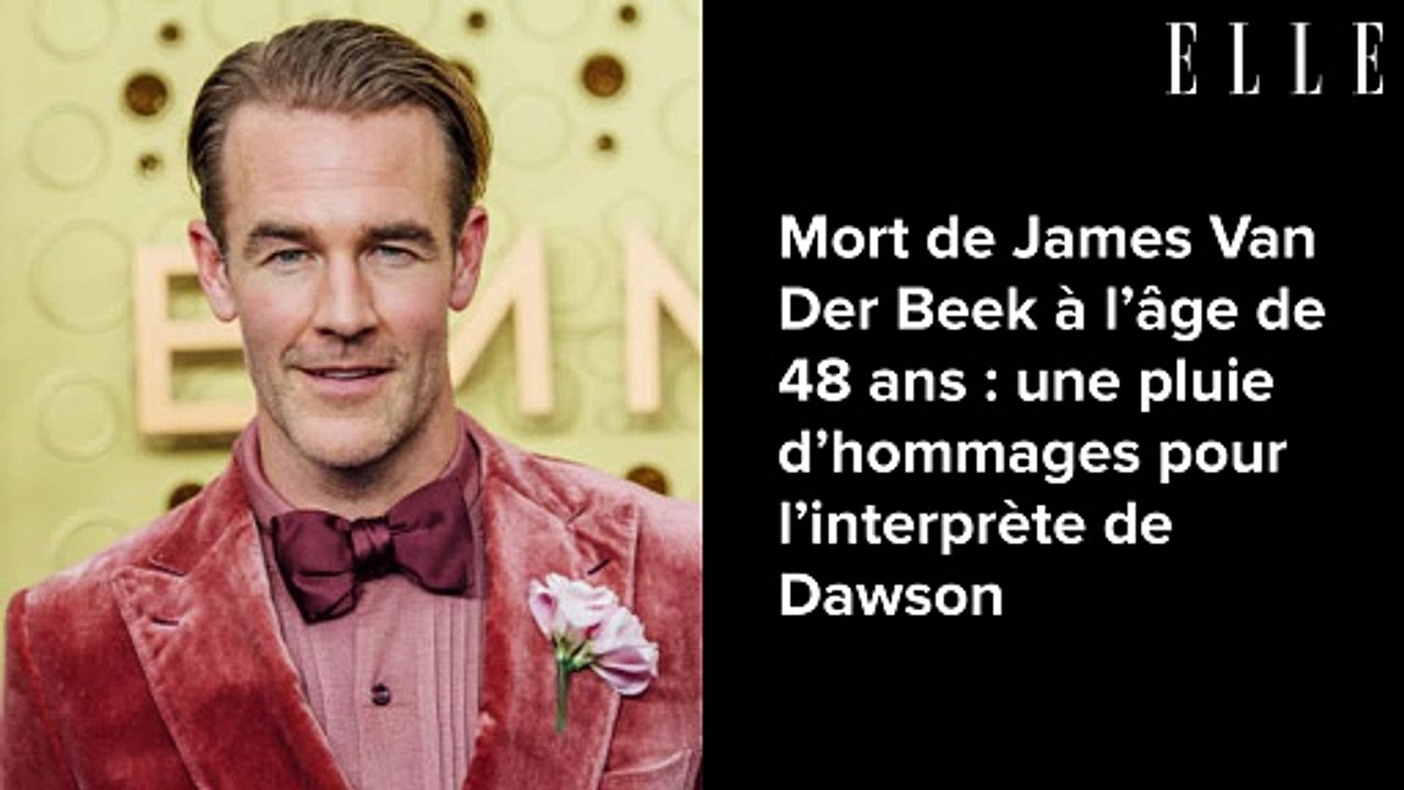 Mort de James Van Der Beek à l’âge de 48 ans : une pluie d’hommages pour l’interprète de Dawson