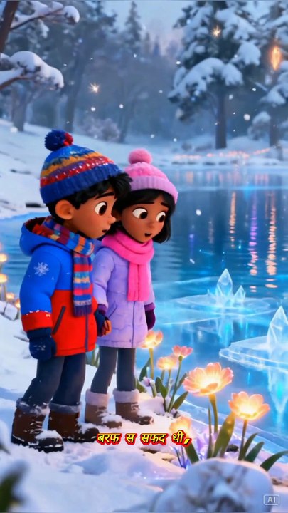 Noor and Fatima on a magical snowy lake adventure, where bravery, friendship, and hope shine bright. Will they help the fish regain its lost light? A heartwarming story of courage and kindness! اردو: نور اور فاطمہ کے ساتھ برفیلی ج