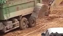 The power of a truck tire blowout