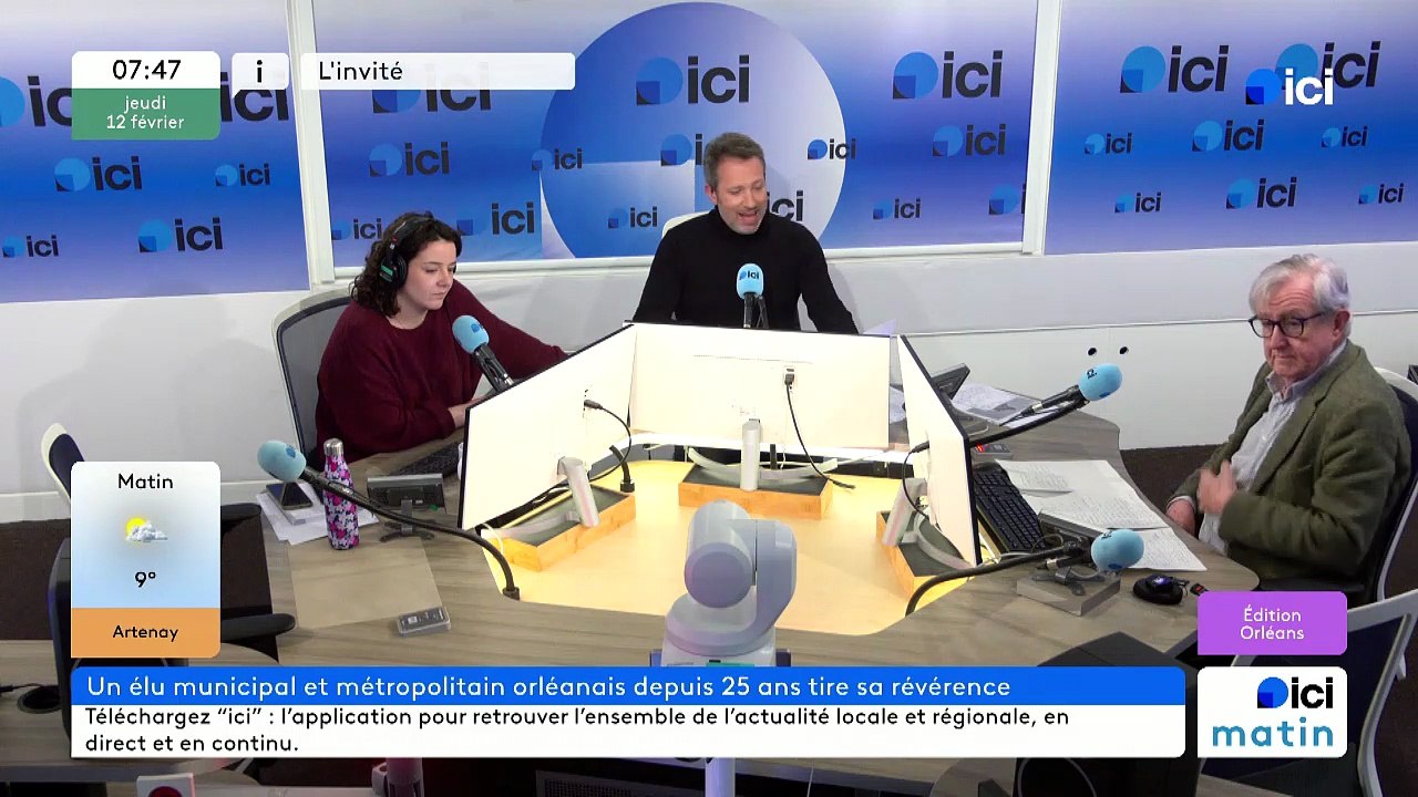 ICI Orléans - l'invité d'ICI Matin : Charles-Éric Lemaignan, élu municipal et métropolitain à Orléans depuis 25 ans