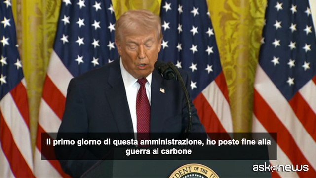Trump elogia il carbone: abbiamo messo fine alla truffa green