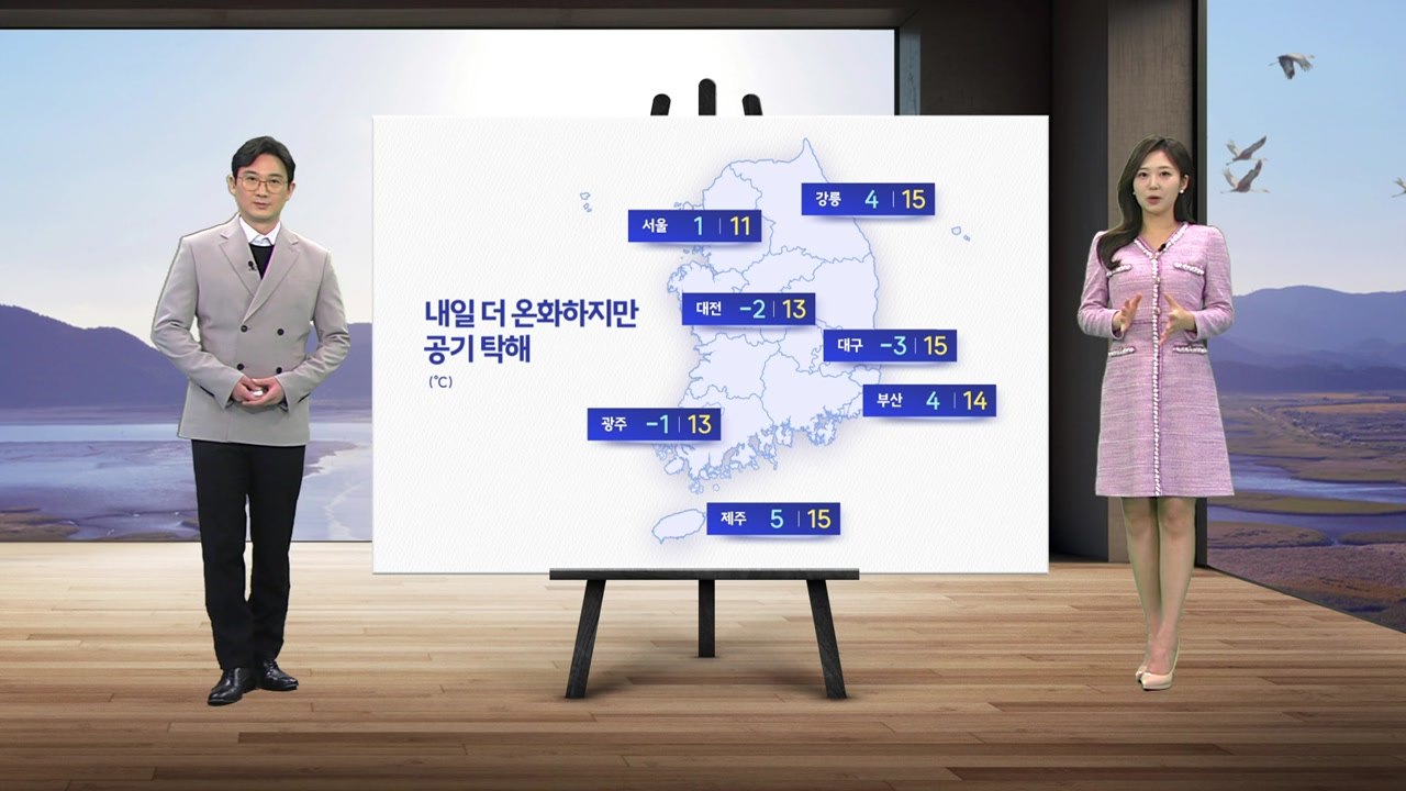 [날씨] 수도권·영서 첫 비상저감조치... 밤사이 서쪽 짙은 안개 / YTN