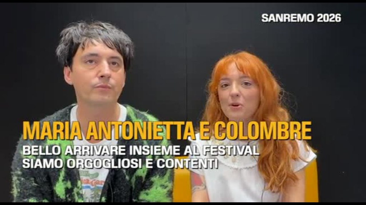 Sanremo, Maria Antonietta e Colombre: "Bello arrivare insieme al Festival"