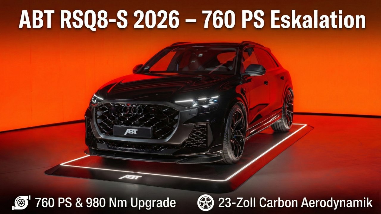2026 Audi RS Q8 mit ABT RSQ8-S Performance-Paket