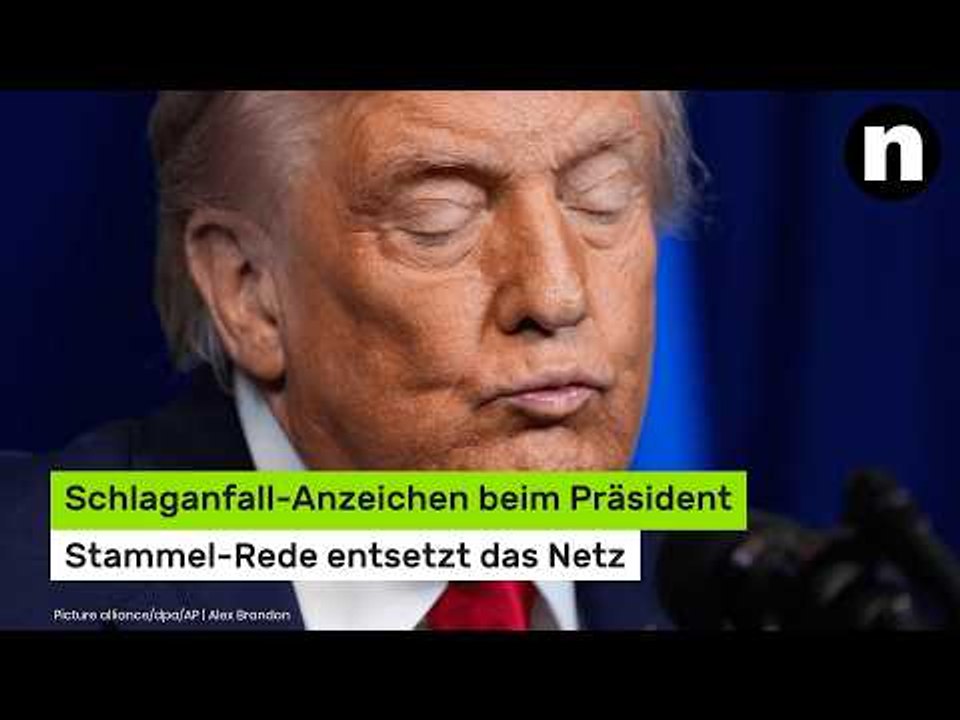 Donald Trump krank: Schlaganfall-Anzeichen beim Präsident - Stammel-Rede entsetzt das Netz