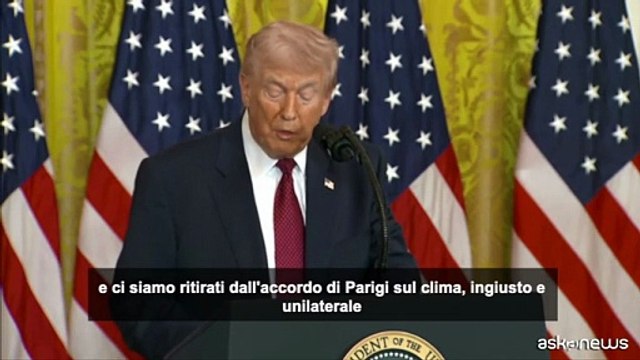 Trump elogia il carbone: abbiamo messo fine alla truffa green
