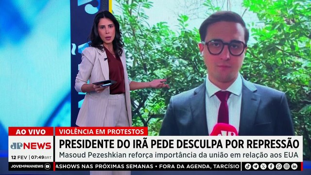Presidente do Irã pede desculpas pela repressão aos protestos