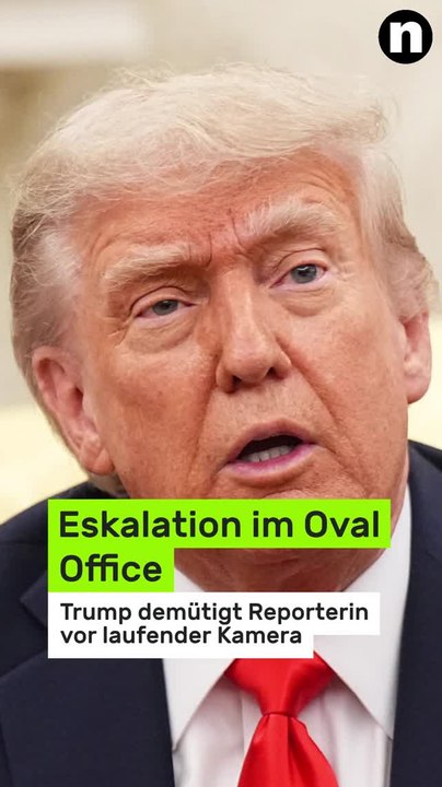No Glomex Donald Trump: Eskalation im Oval Office – US-Präsident demütigt Reporterin vor laufender Kamera