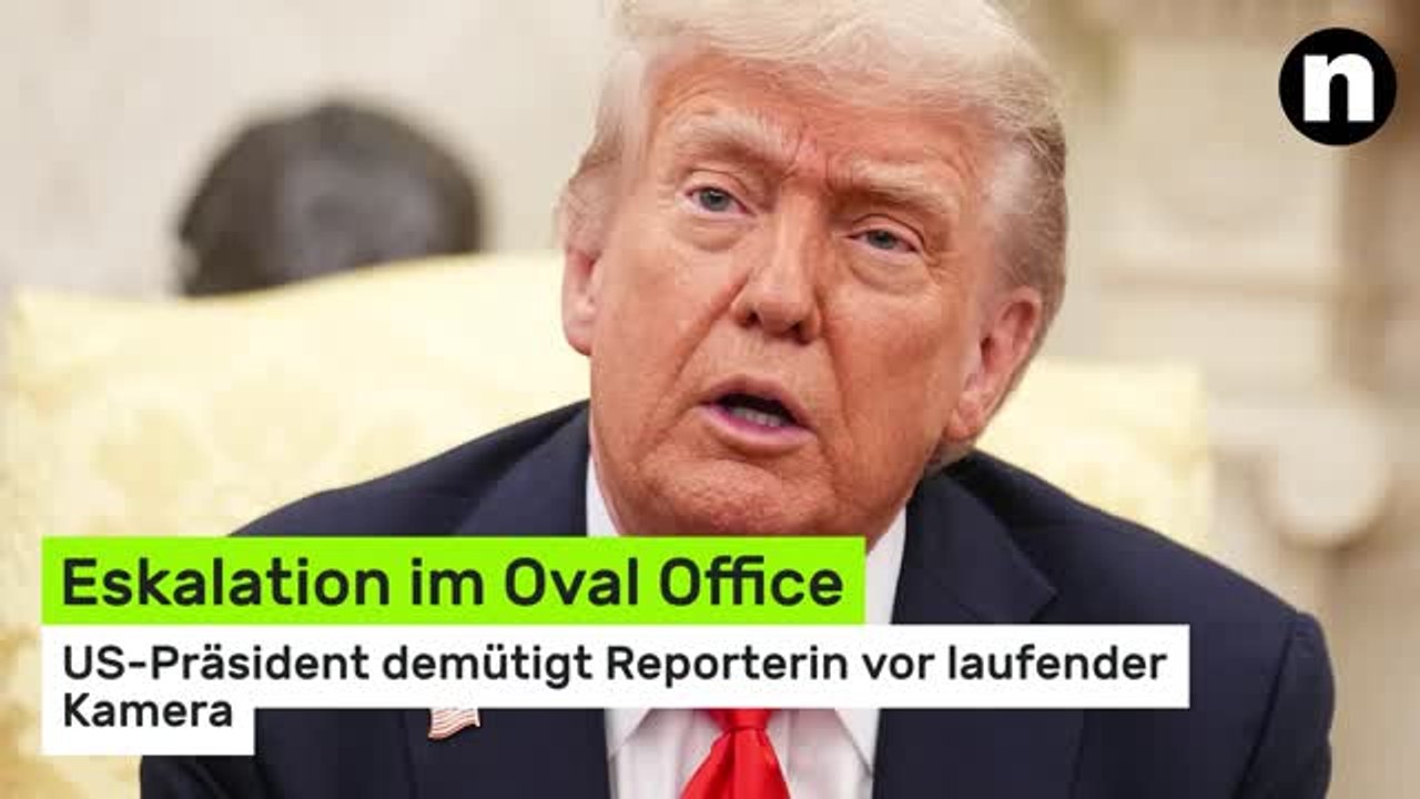 Donald Trump: Eskalation im Oval Office – US-Präsident demütigt Reporterin vor laufender Kamera