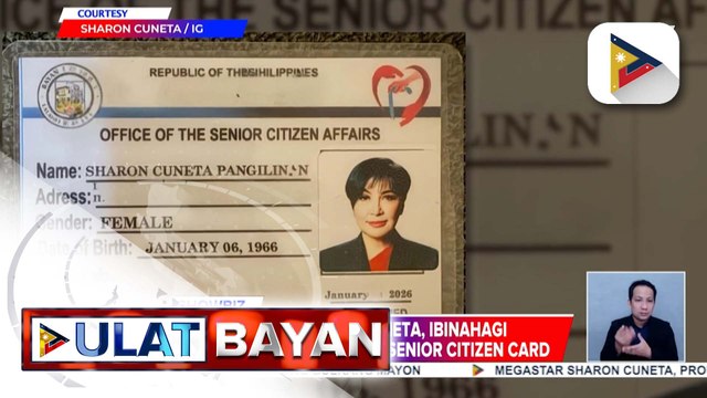 Megastar Sharon Cuneta, ibinahagi ang larawan ng kaniyang senior citizen card