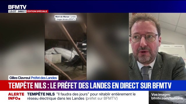 Tempête Nils: le chauffeur de poids lourd mort a été tué par une branche tombée sur la cabine , confirme le préfet des Landes