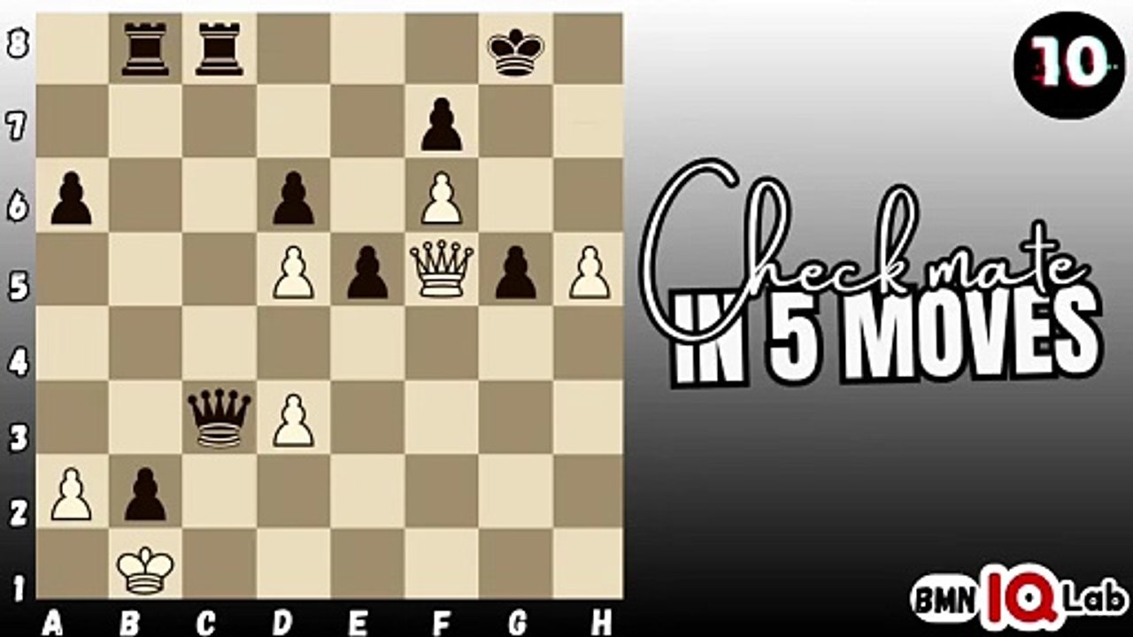 #OnlyTheSharpest ✋️ Can you checkmate in 5 moves? (P.27) (White to play)♟️
