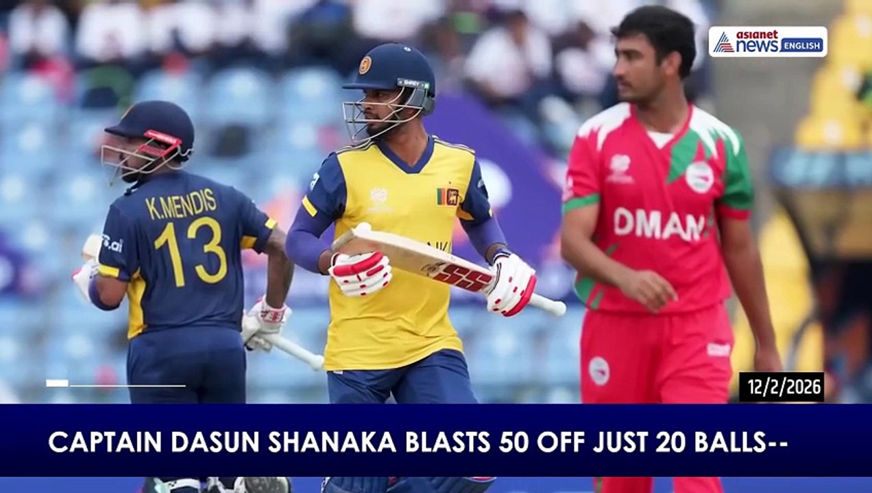 SL vs OMAN T20 Highlights: Sri Lanka Crush Oman by 105 Runs