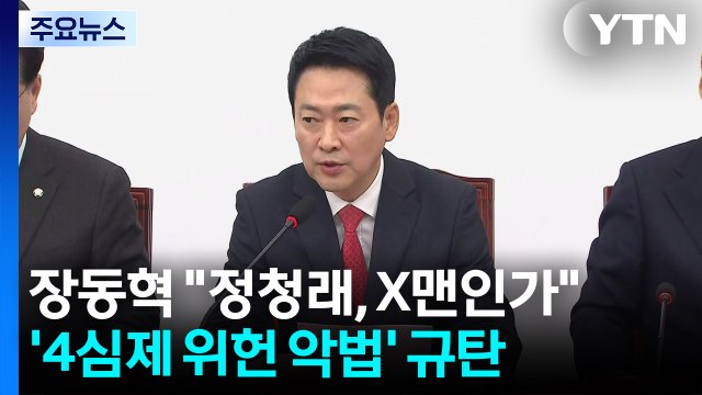장동혁 정청래, X맨인가? ...'4심제 위헌 악법' 규탄 / YTN
