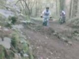Moi et des copain en velo dans les bois