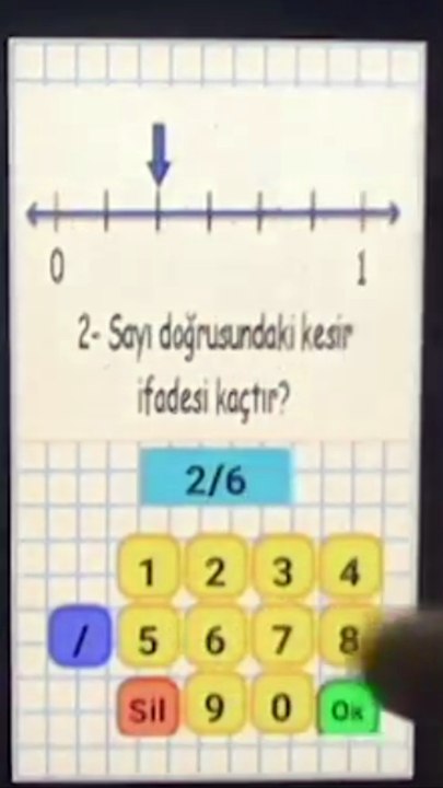 Kesirleri Sayı Doğrusunda Okuma– 3. Sınıf Matematik #Shorts