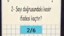 Kesirleri Sayı Doğrusunda Okuma– 3. Sınıf Matematik #Shorts
