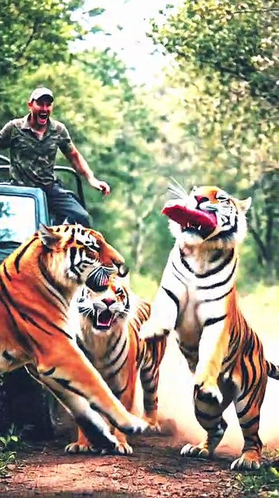 Tiger jumps to catch meat, filmed in slow-motion #animals #tigers #slowmotion #rescue
