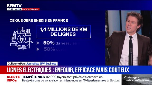 Tempête Nils: 900.000 foyers désormais sans électricité, Enedis évoque un épisode exceptionnel