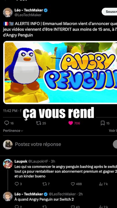 La France veut interdire les jeux vidéos !