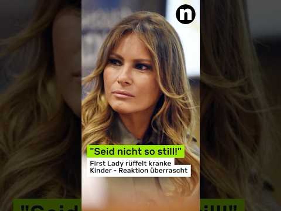 Melania Trump: 'Seid nicht so still!' First Lady rüffelt kranke Kinder - Reaktion überrascht