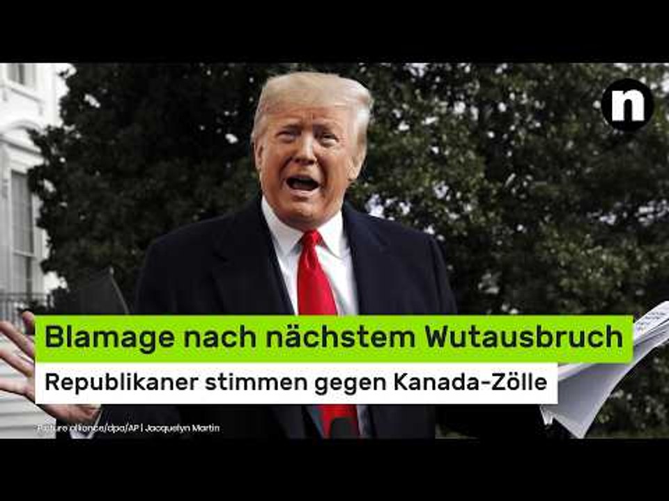 Blamage nach nächstem Wutausbruch - Republikaner stimmen gegen Kanada-Zölle