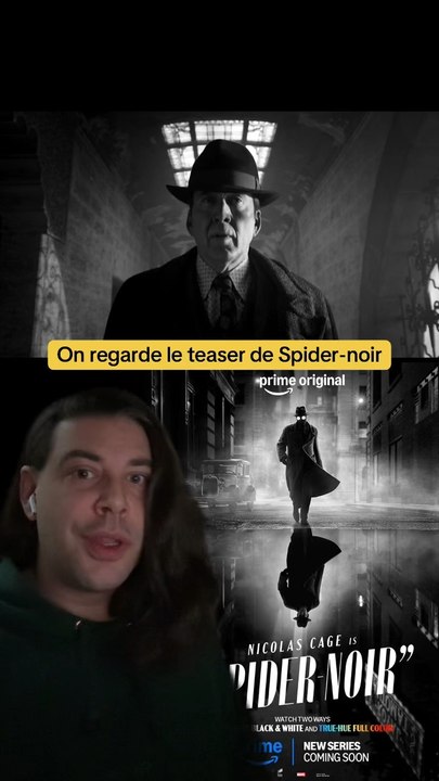 On regarde le teaser de Spider-noir avec Nicolas Cage dispo dès le 27 mai sur PrimeVidéo ! Ça à l’air trop stylé !!! 😍😍😍#trailerreaction #spidernoir #nicolascage #serietv #onregardequoi