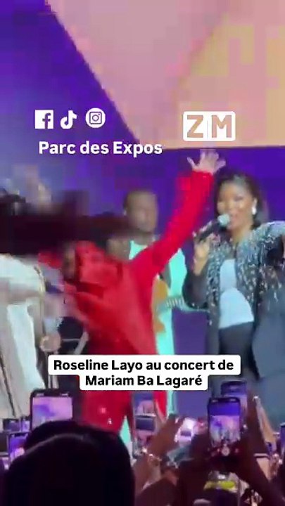 Roseline Lyao au concert de Mariam Ba Lagaré