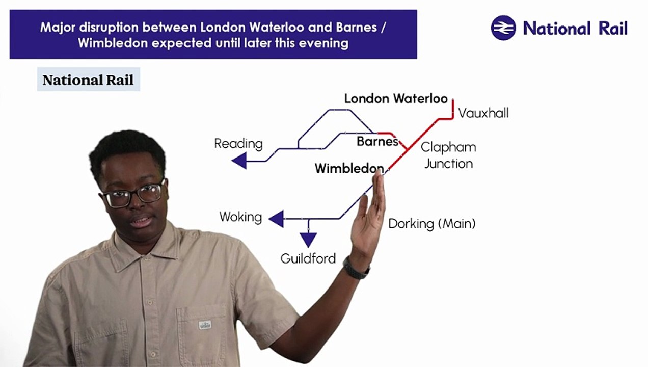 Thursday 12 February: Major disruption between London Waterloo and Barnes / Wimbledon