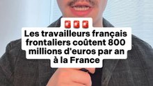 🚨 Les travailleurs français frontaliers coûtent 800 millions d’euros à la France Sources : Insee, Ined, Les Echos, RTL