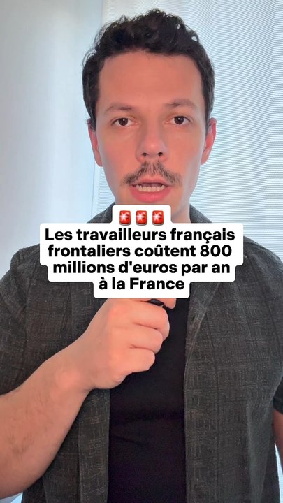 🚨 Les travailleurs français frontaliers coûtent 800 millions d’euros à la France Sources : Insee, Ined, Les Echos, RTL