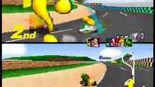 Mario Kart 64 (3-4 players Grand Prix) online multiplayer - n64