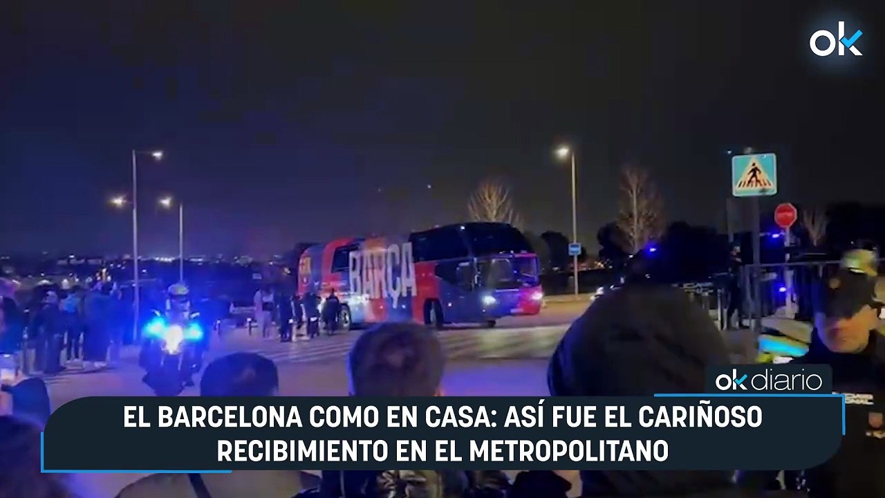 El Barcelona como en casa: así fue el cariñoso recibimiento en el Metropolitano