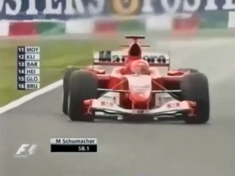 F1 – Michael Schumacher (Ferrari V10) lap in qualifying – Japan 2004