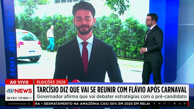 Tarcísio vai se reunir com Flávio Bolsonaro após o Carnaval para traçar estratégias