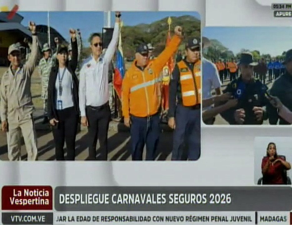 Apure | Más de 6 mil funcionarios son desplegados para los Carnavales Seguros 2026
