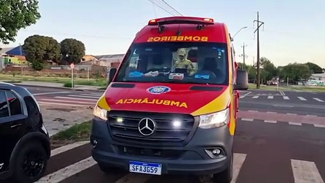 Idoso cai de moto elétrica e é socorrido pelo Siate no Bairro Floresta