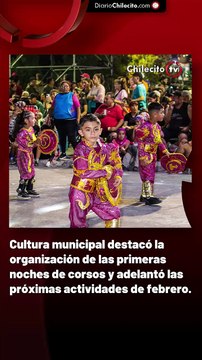 Cultura municipal destacó la organización de las primeras noches de corsos y adelantó las próximas actividades de febrero.
