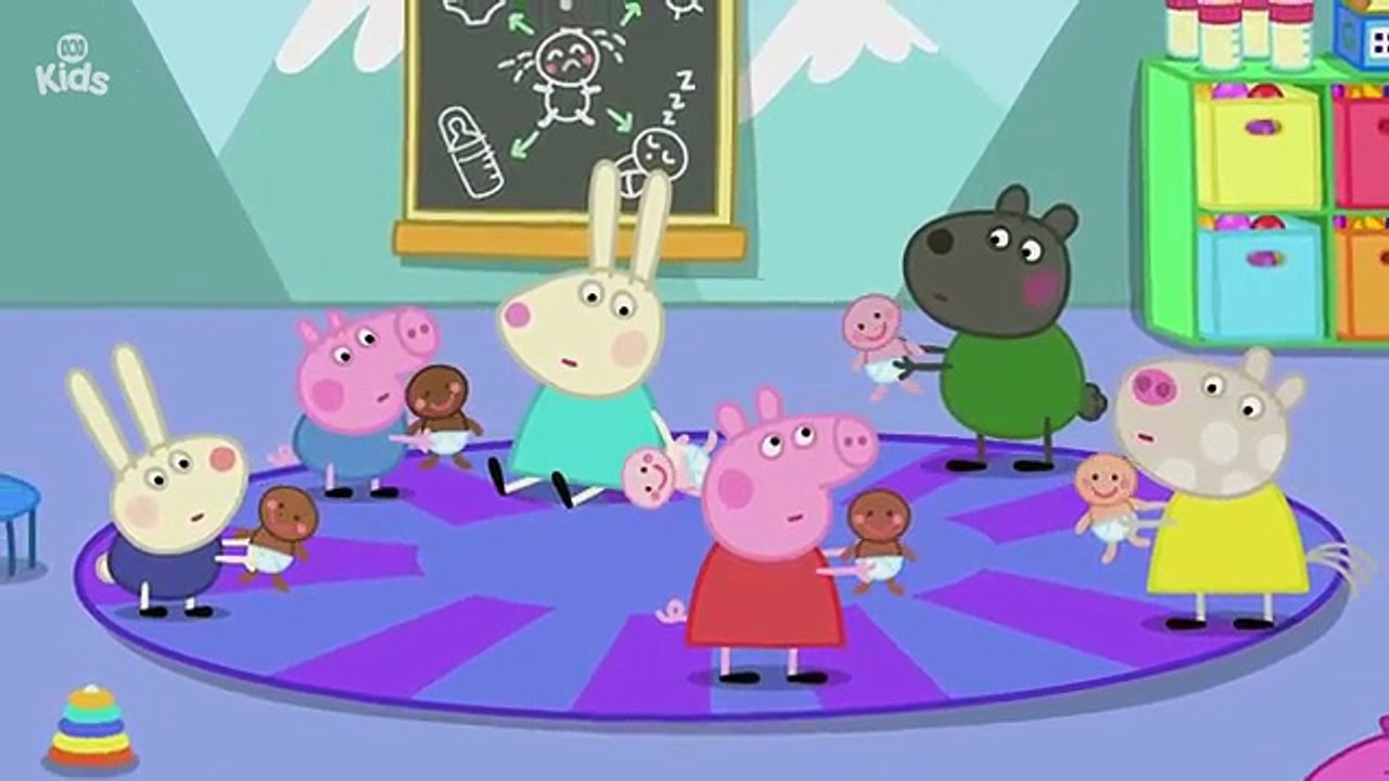 Peppa gets ready for the new baby in sibling school 🍼 🏫 | Peppa Pig | ABC Kids
