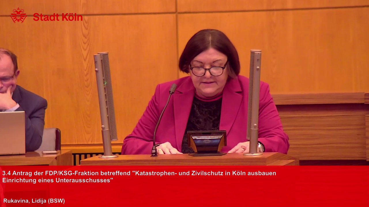 BSW Köln Ratssitzung