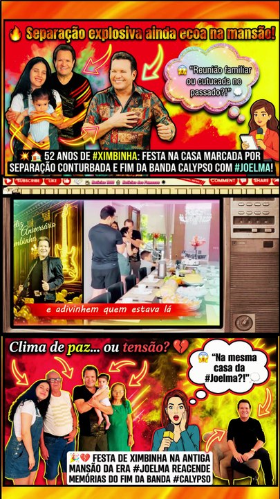 🎉🔥 #Ximbinha celebra 52 anos na mansão que dividiu com #Joelma 💔 festa polêmica cheia de memórias!👀🎂